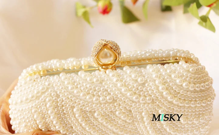 Pochette Perles Élégante
