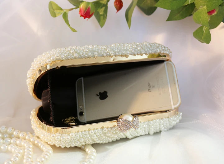 Pochette Perles Élégante