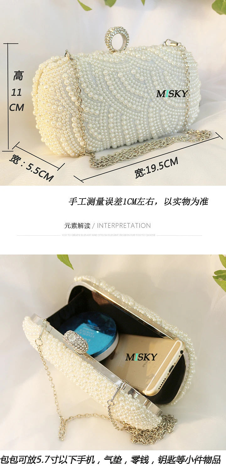 Pochette Perles Élégante