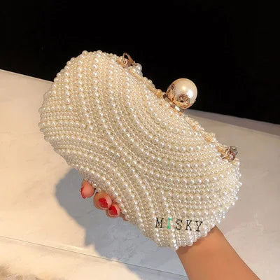 Pochette Perles Élégante