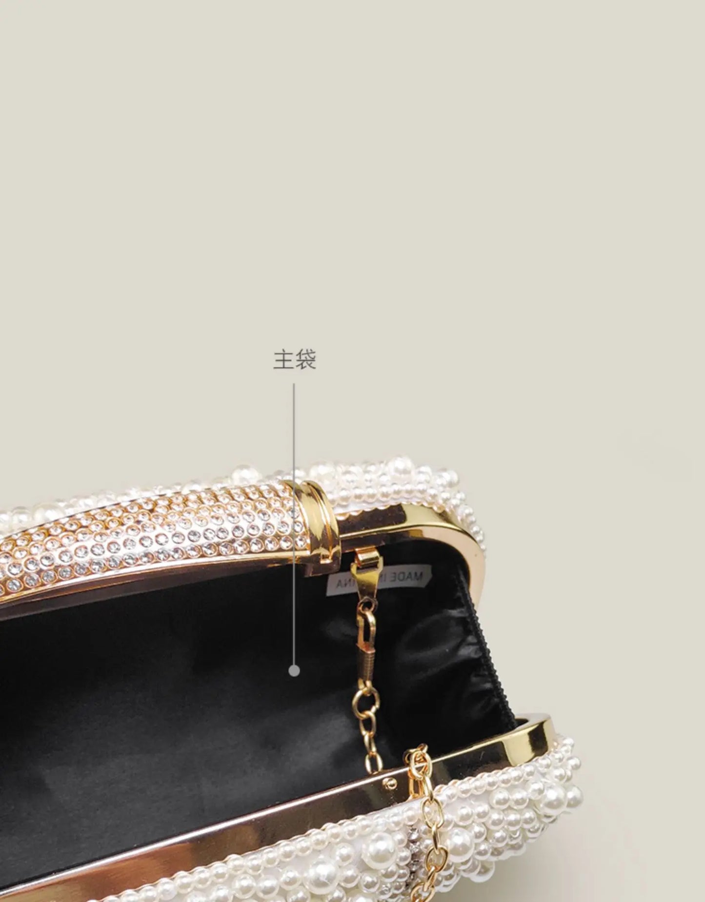 Pochette Perles Élégante